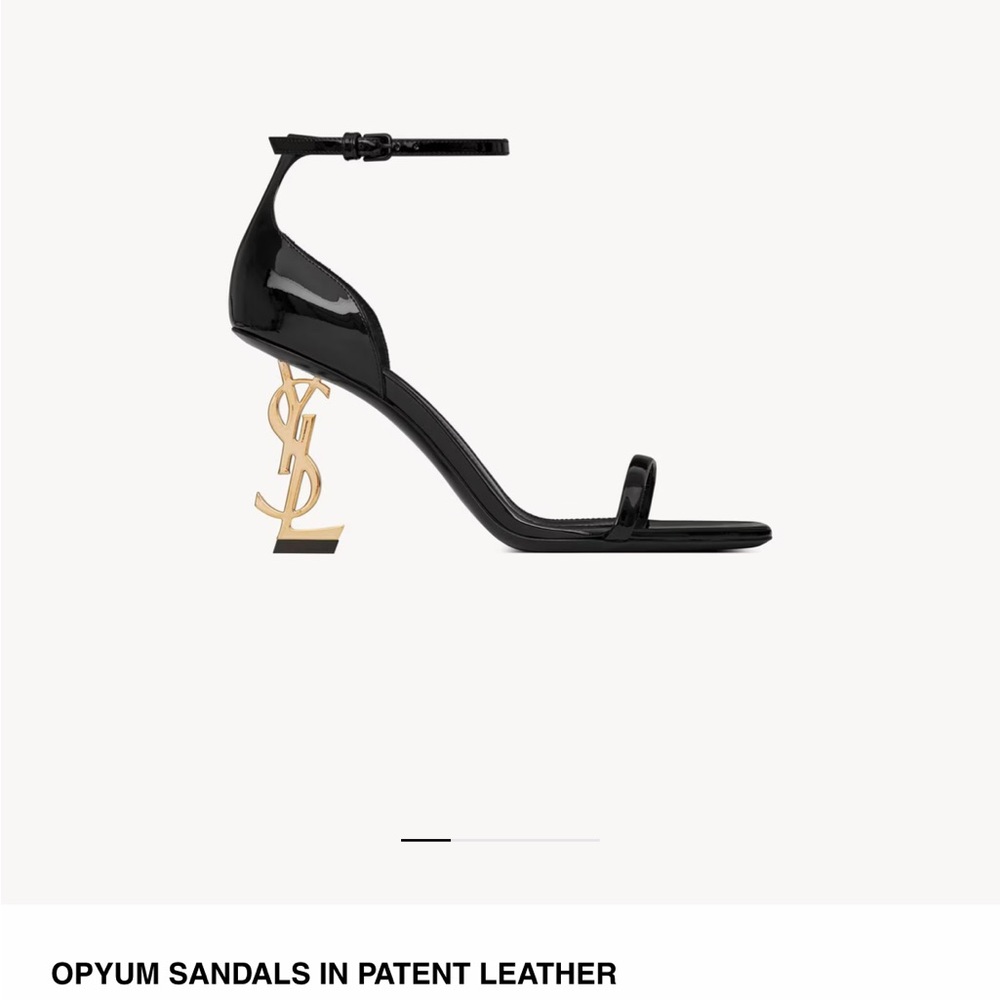 Saint Laurent Black Patent Leather Opyum Heels